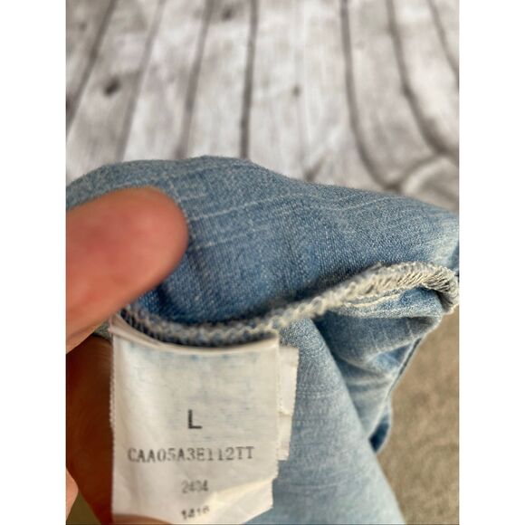 Cupshe cotton chambray dress woman’s size large - Picture 9 of 9